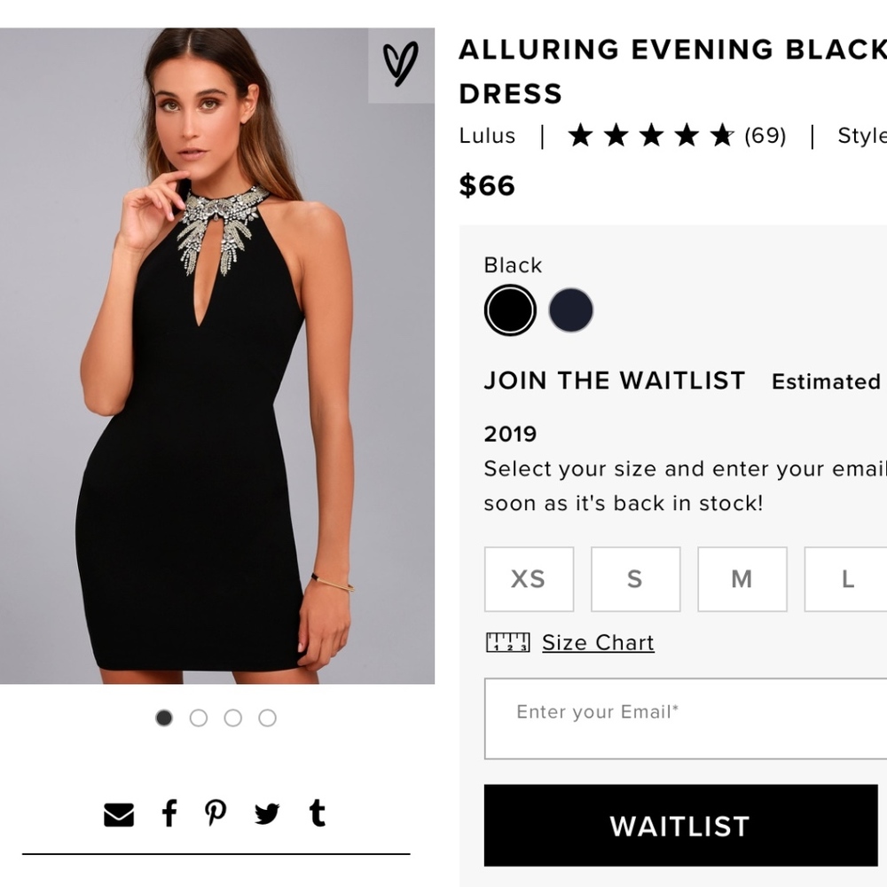 Lulus.com || Alluring Evening Black Beaded Dress